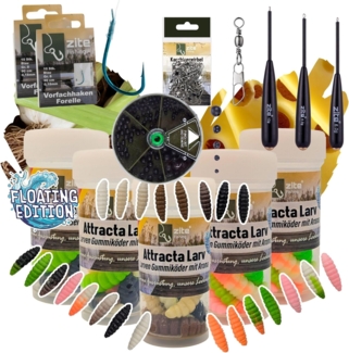 Zite Kunstköder Attracta Larv Passiv Starter Set Larven Gummiköder Forelle Jighaken