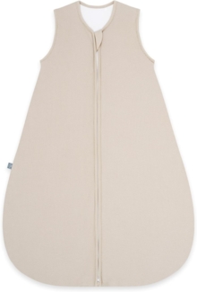 emma & noah Baby Schlafsack 2.5 TOG, Strampelsack für den Herbst und Winter in vielen Farben, Bio-Baumwolle, OEKO-TEX Zertifiziert, Schlafsack für Neugeborene (Essential Beige, 110 cm)