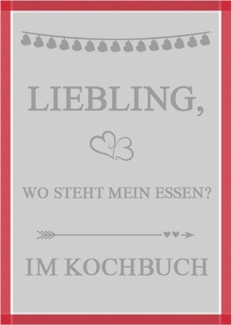 Geschirrtuch KOCHBUCH (BL 50x70 cm)