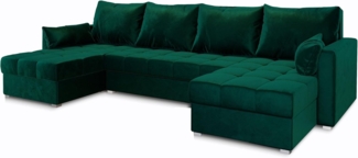 Masseno Ecksofa NAKO mit Schlaffunktion U-Form, Sofa mit Bettkasten