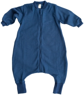 Lilano, Merino Schlafsack mit Fuß, 70% Wolle (kbT), 30% Seide, 210 g/m² (Marine, 74-80)
