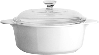 Keramik Kochtopf 1,25 L - Glaskeramik Topf mit Glasdeckel