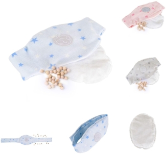 Moni Baby Anti-Kolik-Gürtel, Kirschkernkissen, Wärmekissen, Thermo-Gürtel blau