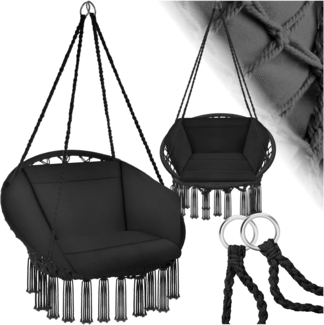 tectake Hängesessel Grazia, mit Sitz- und Rückenpolster