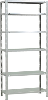 SimonRack Schwerlastregal, Lagerregal, 200x90x30 Metallregal, Kellerregal, Biegestelle 75 kg, 6 Fachböden, Weiss - Advantage