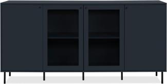 Sideboard >Caracas< in Navy blau - 180x90x40cm (BxHxT)