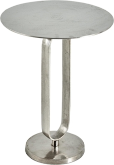 riess-ambiente Beistelltisch ELEGANCE 60cm silber (Einzelartikel, 1-St), Wohnzimmer · Aluminium-Metall · rund · handmade · Modern Design