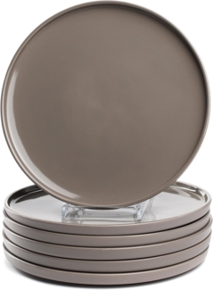 LEONARDO Teller-Set Speiseteller ROMA, Keramikteller, ca. 27 cm, 6-teilig (6-tlg), 6 Personen, Keramik, Geschirr-Set, Service, spülmaschinengeeignet