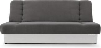 MOEBLO Schlafsofa Cyprus, Sofa Kippsofa Klappsofa Clic-Clack Couch für Wohnzimmer Federkern Sofagarnitur Polstersofa - 192x85x92 cm -, mit Bettkasten und Schlaffunktion