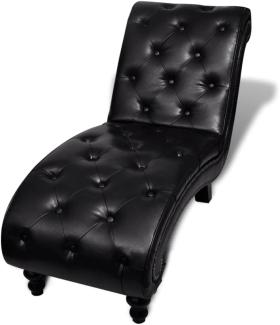 vidaXL Chaiselongue Braun Kunstleder 240407