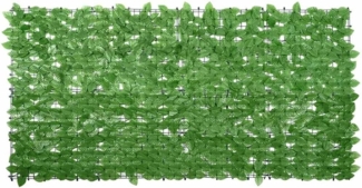 vidaXL Balkon-Sichtschutz mit Grünen Blättern 200x100 cm 367844