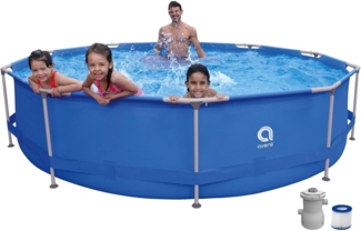Enero Ovalrahmenpool mit Filterpumpe 360x76 cm (17799EU)