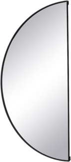 Vente-unique - Spiegel halbrund Design - 50 x 100 cm - Schwarz - GAVRA