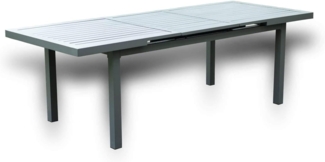 HOME DELUXE Garten-Sitzgruppe CALIDO MADERA inklusive ausziehbarer Gartentisch & 6 Stühlen