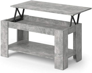 Couchtisch Lorenz Beton 100 x 50 cm mit Liftfunktion Vicco