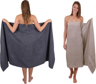 Betz Badetuch 2 Stück Badetücher groß XXL PALERMO Größe 100 x 200 cm, 100% Baumwolle (Set)