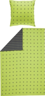 Erwin Müller Bettwäsche Wendebettwäsche, Mako-Satin, 2 teilig, Grafik