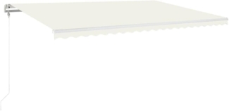 Gelenkarmmarkise Automatisch 500x350 cm Creme