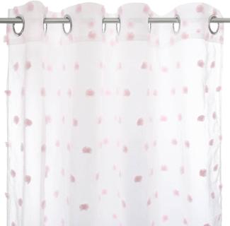 Fenstergardine für Kinderzimmer, rosa, 140x240 cm, Atmosphera Créateur d'intérieur