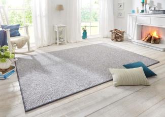 Woll-Optik Teppich Wolly Grau - 200x300x0,1cm