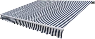 vidaXL Gelenkarmmarkise Motorisiert 400 cm Blau/Weiß 275553