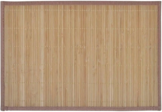 6 Bambus-Platzdeckchen 30 x 45 cm Braun 242108