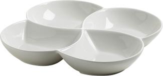 Maxwell & Williams Oslo Schale 4-geteilt, Schüssel, Schälchen, Porzellan, Weiß, 26. 5 cm, RP90226