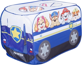 roba Pop-Up Spielzelt 'Paw Patrol' - mit Klappfunktion - Indoor & Outdoor - Blau / Weiß