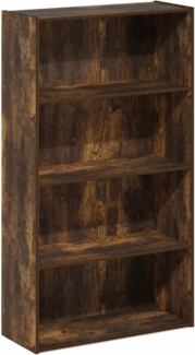 Furinno Pasir 4-stufiges offenes Regal, Bernsteinkiefer