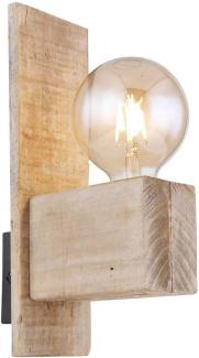 GLOBO Wandleuchte Innen Wandlampe Wohnzimmer Leselampe Schlafzimmer Holz 15455W