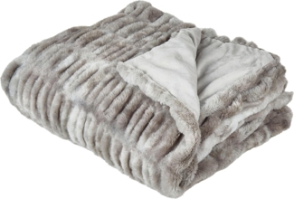 Tagesdecke MACODES Webpelz 150 x 200 cm Grau