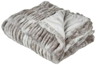 Tagesdecke MACODES Webpelz 150 x 200 cm Grau