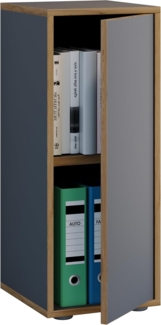 VCM Büroschrank Salia 920719 Anthrazit H. 74 x B. 30 x T. 33 cm
