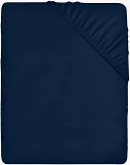 Utopia Bedding - Spannbettlaken 135x190 cm - Marineblau - Gebürstete Polyester-Mikrofaser Spannbetttuch - 35 cm Tiefe Tasche