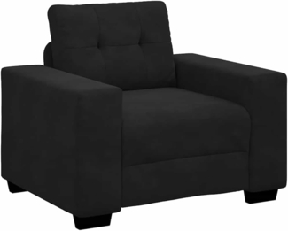 vidaXL Sessel Schwarz 60 cm Samt 4105103