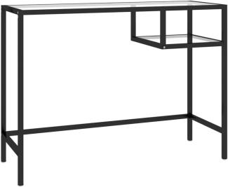 vidaXL Computertisch Transparent 100x36x74 cm Glas 331621