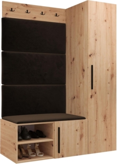 Garderoben-Set Mapreni II (Farbe: Artisan Eiche, Manila 04)