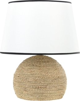 Tischleuchte GROWEE Geflecht Weiß