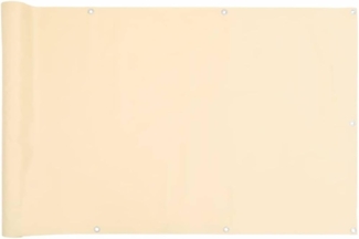 vidaXL Balkon-Sichtschutz Creme 300x75 cm PVC 4005388