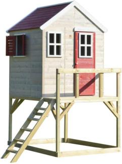 Wendi Toys Holz Stelzenhaus Storch | Natur | 160x190x242 cm