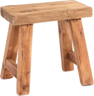 DESIGN DELIGHTS Hocker SITZHOCKER "RUSTIC", 41x42x24cm (HxBxT), Holz massiv, Holzhocker, F
