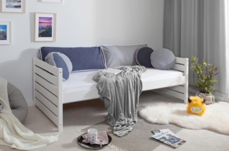 Funktionsbett "Naomi" 120x200 Kiefer massiv inkl. Schubkästen nach Wahl