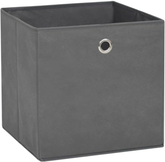 vidaXL Aufbewahrungsboxen 10 Stk. Vliesstoff 28x28x28 cm Grau 325193