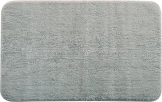 spirella® Badevorleger, Badeteppich "Rosario" grau, 50x80 cm, waschbar, Anti-Rutsch, 100% Microfaser