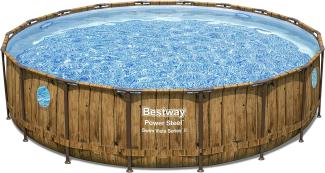 Bestway Power Steel Swimming Pool , Holz, 549x122 cm