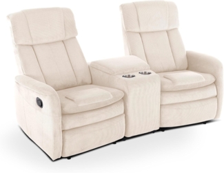 Raburg 2-Sitzer Kinosessel, 2er-Fernsehsessel mit Relaxfunktion, mechanisch, Maxx, mit Liegefunktion, für 2 Personen, Belastbarkeit je Sitzplatz 150 kg