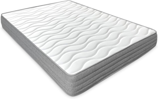 DUÉRMETE ONLINE - Matratze 150x180 cm, viskoelastisch, EVO mit Winter-/Sommerseite, ergonomisch, optimaler Komfort und Härte, hygienisch und atmungsaktiv, Dicke 20 cm