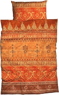 Bettwäsche Indi Muskat, TRAUMSCHLAF, Mako Satin, 3 teilig, orientalisches Design