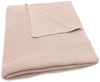 Jollein 516-522-67067 Kinderdecke Strickdecke Basic Knit rosa (100x150 cm)