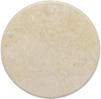 vidaXL Tischplatte Creme Ø60x2,5 cm Marmor 149195